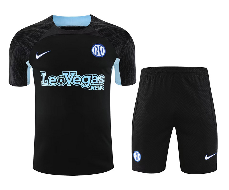 AAA Quality Inter Milan 23/24 Black/Sky Blue Training Kit Jersey